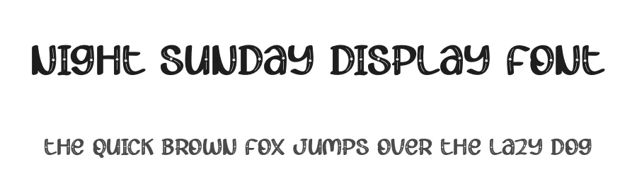 Night Sunday Display Font by creativeletter — Display Font