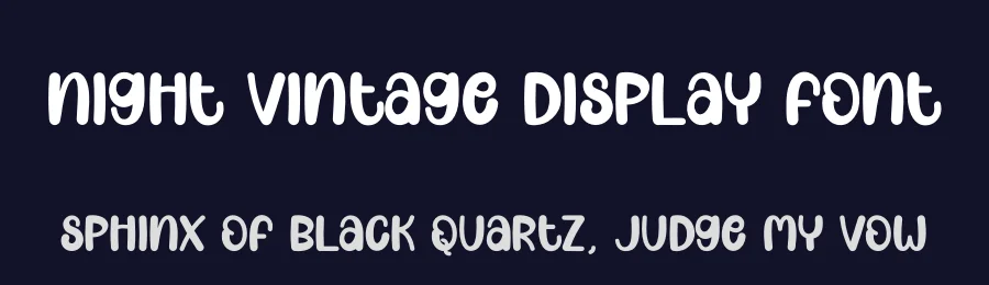 Night Vintage Display Font by andikastudio — Display Font — thumbnail 2