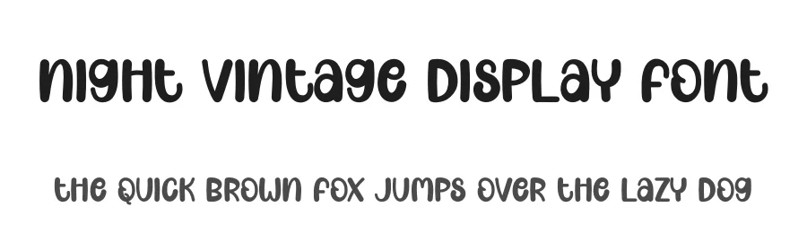 Night Vintage Display Font by andikastudio — Display Font
