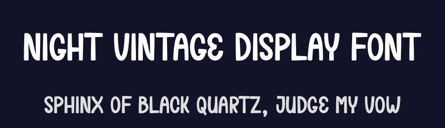 Night Vintage Display Font by creativeletter — Display Font — thumbnail 2