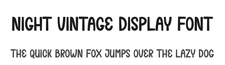 Night Vintage Display Font by creativeletter — Display Font
