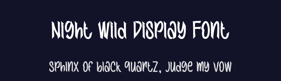 Night Wild Display Font by creativeletter — Display Font — thumbnail 2