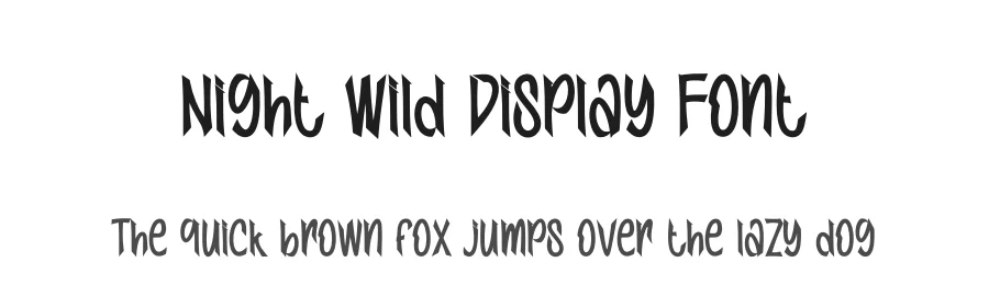 Night Wild Display Font by creativeletter — Display Font