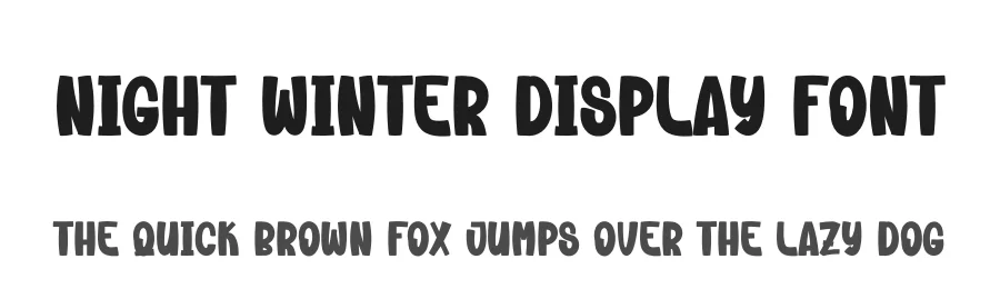 Night Winter Display Font by creativeletter — Display Font