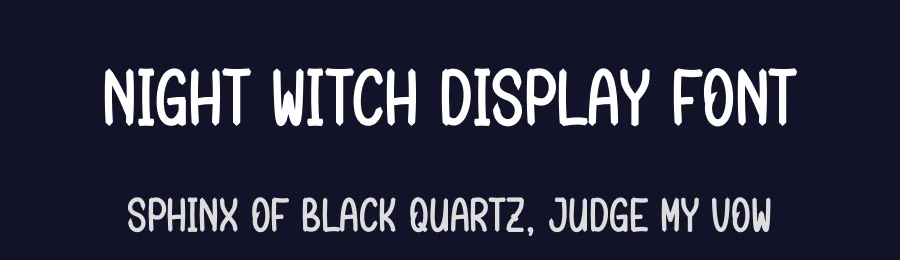 Night Witch Display Font by creativeletter — Display Font — thumbnail 2