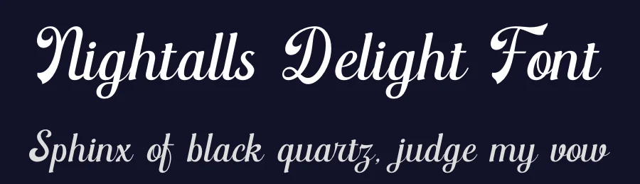 Nightalls Delight Font by timelesstype.co — Display Font — thumbnail 2