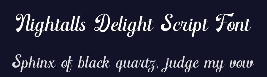 Nightalls Delight Script Font by timelesstype.co — Display Font — thumbnail 2