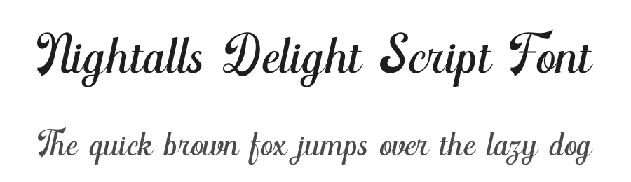 Nightalls Delight Script Font by timelesstype.co — Display Font