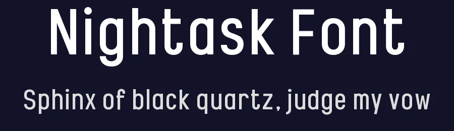 Nightask Font by Wahyu Eka Prasetya — Sans Serif Font — thumbnail 2