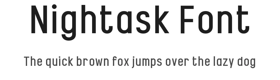 Nightask Font by Wahyu Eka Prasetya — Sans Serif Font
