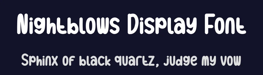 Nightblows Display Font by andikastudio — Display Font — thumbnail 2