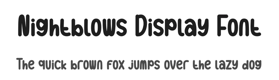Nightblows Display Font by andikastudio — Display Font