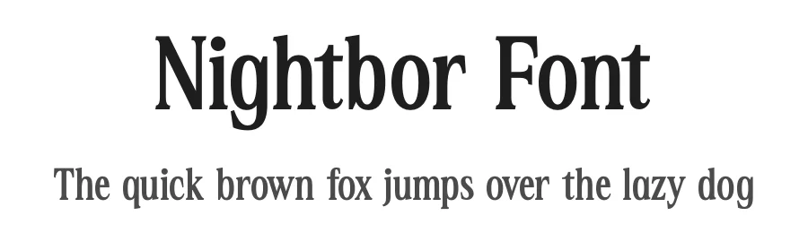 Nightbor Font by letterenastudios — Serif Font
