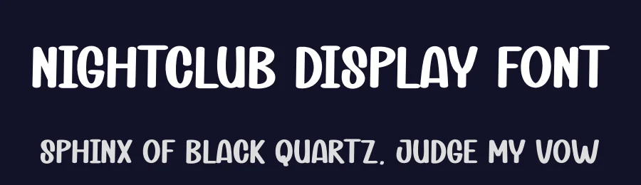 Nightclub Display Font by andikastudio — Display Font — thumbnail 2