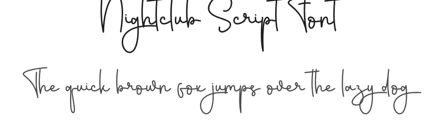 Nightclub Script Font by andikastudio — Script Handwritten Font