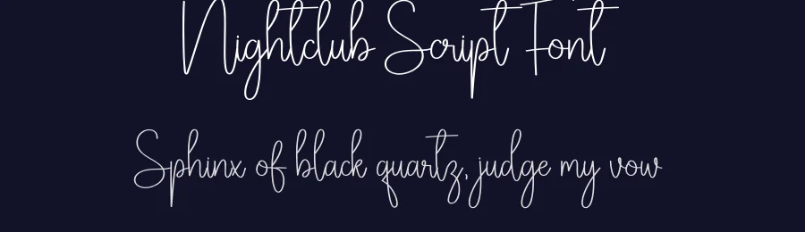 Nightclub Script Font by creativeletter — Script Handwritten Font — thumbnail 2