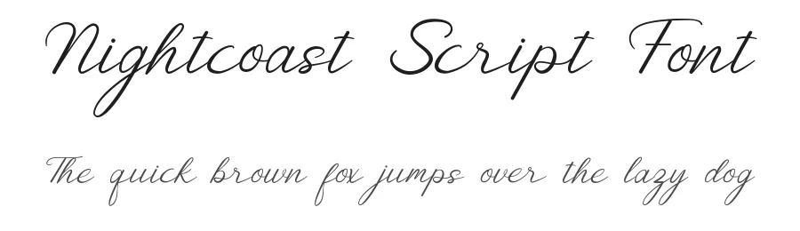 Nightcoast Script Font by RaisProject — Script Handwritten Font