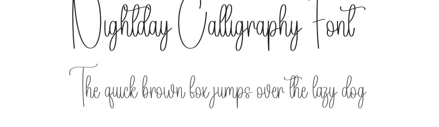 Nightday Calligraphy Font by creativeletter — Script Handwritten Font