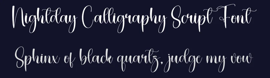 Nightday Calligraphy Script Font by creativeletter — Script Handwritten Font — thumbnail 2
