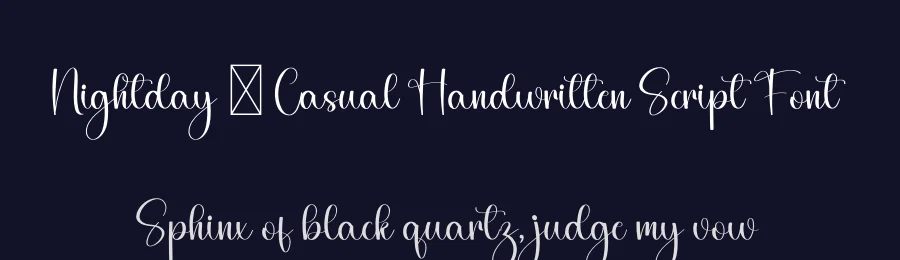 Nightday – Casual Handwritten Script Font by freshtypeink — Script Handwritten Font — thumbnail 2
