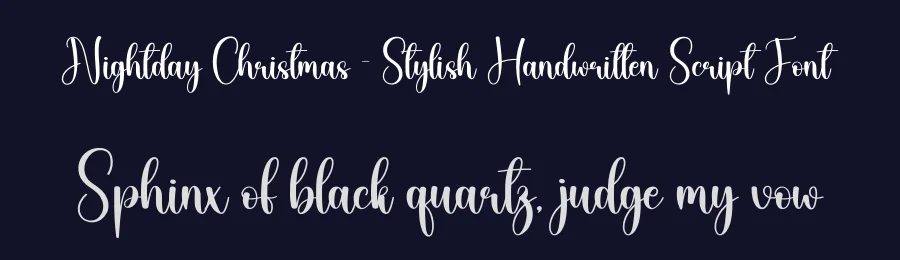 Nightday Christmas – Stylish Handwritten Script Font by creativeletter — Script Handwritten Font — thumbnail 2