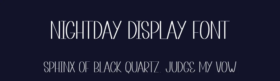 Nightday Display Font by andikastudio — Display Font — thumbnail 2