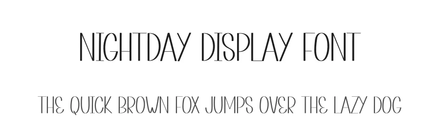 Nightday Display Font by andikastudio — Display Font