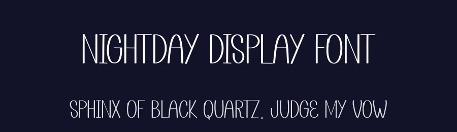 Nightday Display Font by andikastudio — Display Font — thumbnail 2
