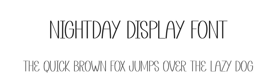Nightday Display Font by andikastudio — Display Font