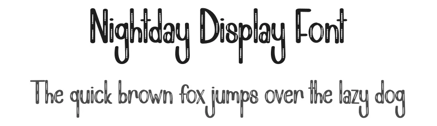 Nightday Display Font by creativeletter — Display Font