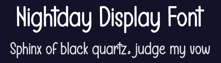 Nightday Display Font by inermediaSTUDIO — Display Font — thumbnail 2