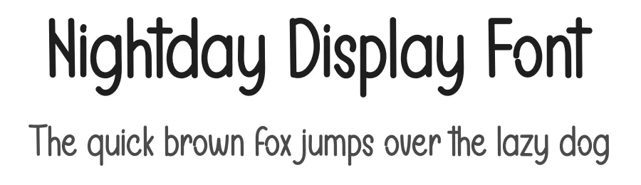 Nightday Display Font by inermediaSTUDIO — Display Font