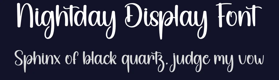 Nightday Display Font by creativeletter — Script Handwritten Font — thumbnail 2