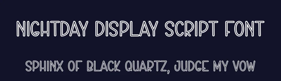 Nightday Display Script Font by creativeletter — Script Handwritten Font — thumbnail 2