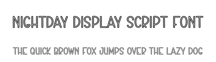 Nightday Display Script Font by creativeletter — Script Handwritten Font