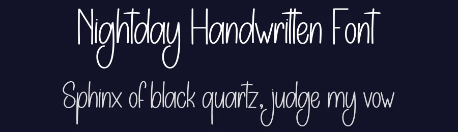 Nightday Handwritten Font by creativeletter — Display Font — thumbnail 2
