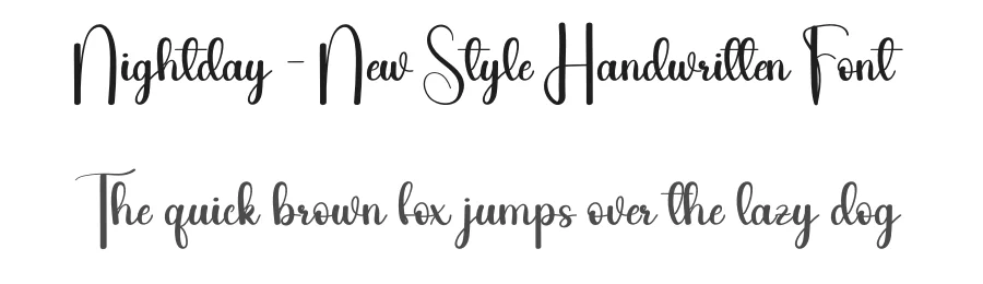 Nightday – New Style Handwritten Font by andikastudio — Script Handwritten Font
