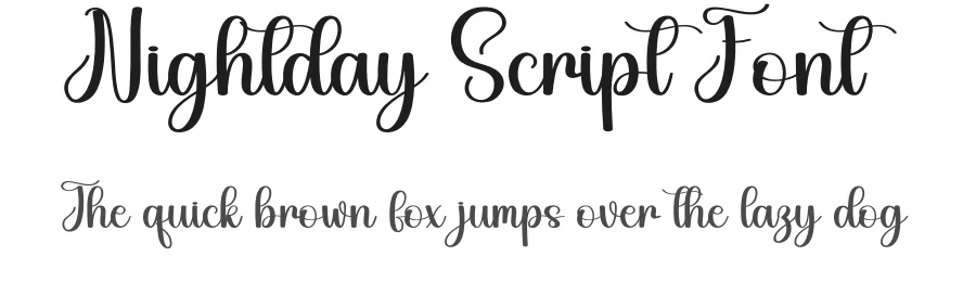 Nightday Script Font by andikastudio — Script Handwritten Font