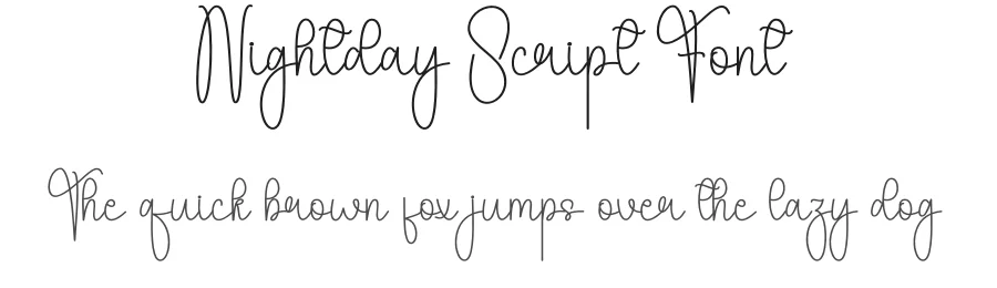 Nightday Script Font by andikastudio — Script Handwritten Font