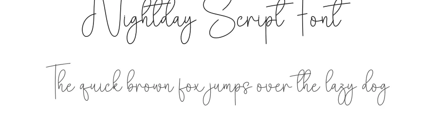 Nightday Script Font by andikastudio — Script Handwritten Font