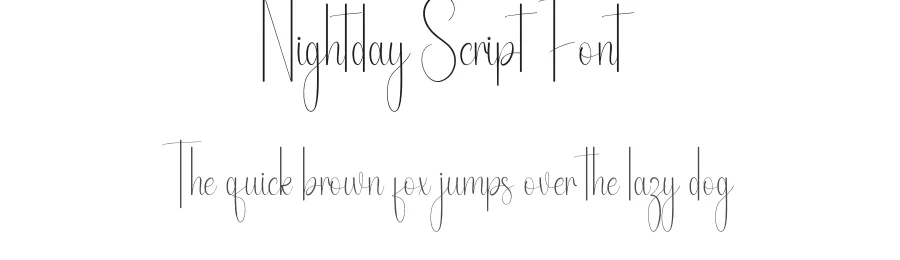 Nightday Script Font by andikastudio — Script Handwritten Font