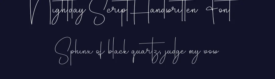 Nightday Script Handwritten Font by creativeletter — Script Handwritten Font — thumbnail 2
