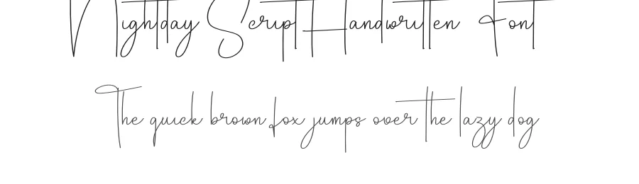 Nightday Script Handwritten Font by creativeletter — Script Handwritten Font