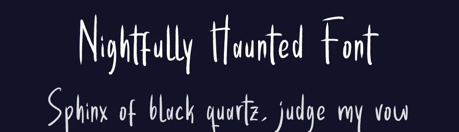 Nightfully Haunted Font by glorytype — Display Font — thumbnail 2