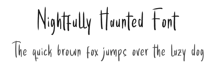 Nightfully Haunted Font by glorytype — Display Font