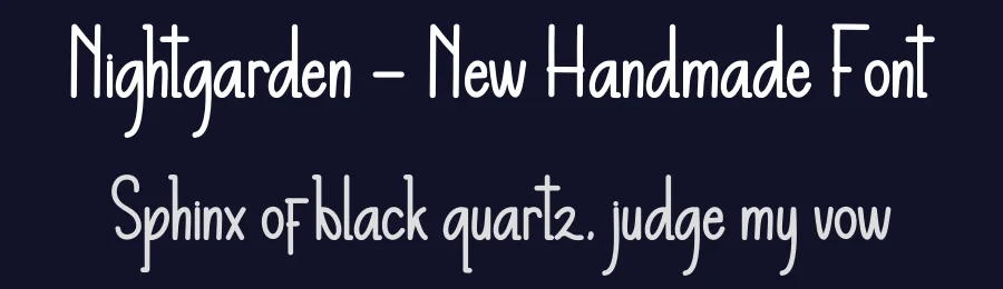 Nightgarden – New Handmade Font by andikastudio — Display Font — thumbnail 2