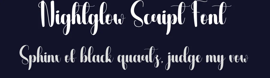 Nightglow Script Font by creativeletter — Script Handwritten Font — thumbnail 2