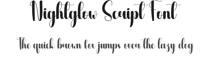 Nightglow Script Font by creativeletter — Script Handwritten Font