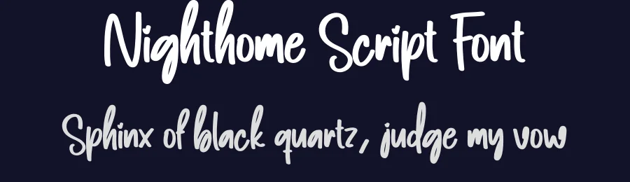 Nighthome Script Font by creativeletter — Script Handwritten Font — thumbnail 2