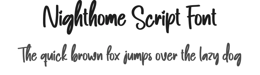 Nighthome Script Font by creativeletter — Script Handwritten Font